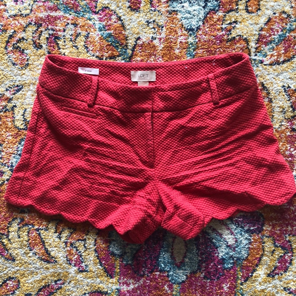 LOFT Riviera Short with scalloped hem